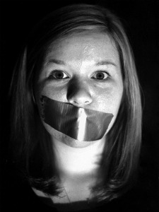 A censored sign
